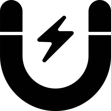 Magnet simgesinin vektör illüstrasyonu 