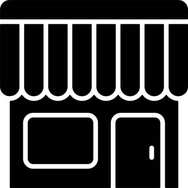 Bir araba simgesinin vektör illüstrasyonu