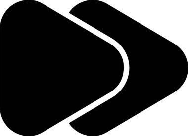 Hızlı İleri Ağ simgesi vektör illüstrasyonu