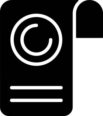 fatura web simgesi vektör illüstrasyonu