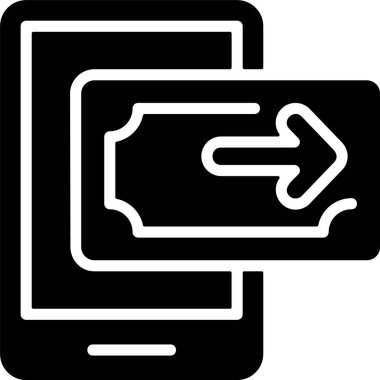 Para Aktarımı web simgesi vektör çizimi