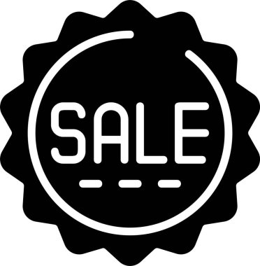 İndirim satışı simgesi vektör illüstrasyonu 