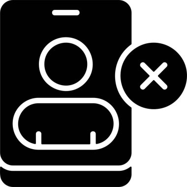 kişi web simgesi vektör illüstrasyonunu sil 