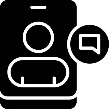 Metin Kişisi Web simgesi vektör illüstrasyonu 