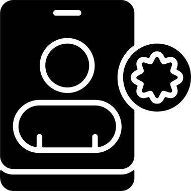 Yeni Kişi Web simgesi vektör illüstrasyonu 