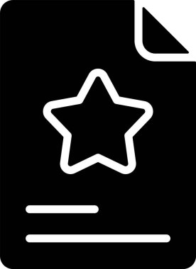 Favori Belge Web simgesi vektör illüstrasyonu