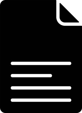 belge web simgesi vektör illüstrasyonu