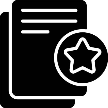 Favori Belge Web simgesi vektör illüstrasyonu