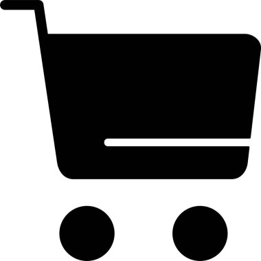 alışveriş sepeti simgesini işaret illüstrasyon vektör 