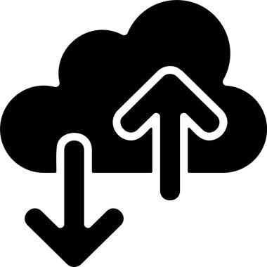 Veri Aktarımı web simgesi vektör illüstrasyonu