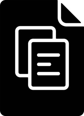  Belge Web simgesi vektör illüstrasyonunu kopyala