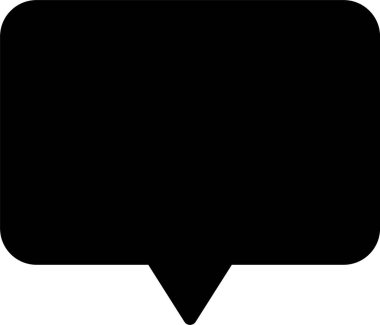 Sohbet, mesaj simgesi vektör illüstrasyonu