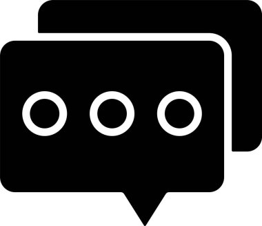 Sohbet, mesaj simgesi vektör illüstrasyonu