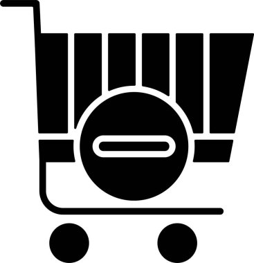 alışveriş sepeti simgesini işaret illüstrasyon vektör 