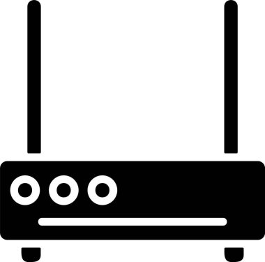 router web simgesi vektör çizimi