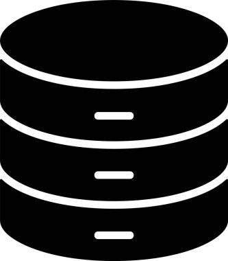 veritabanı web simgesi vektör çizimi