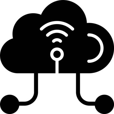 IoT web simgesi vektör illüstrasyonu