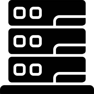 veri merkezi web simgesi vektör illüstrasyonu