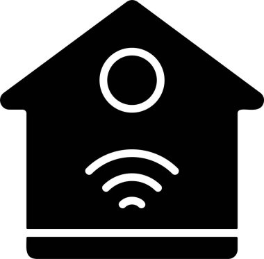 akıllı ev simgesi vektör illüstrasyonu 