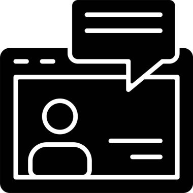 Webinar web simgesi vektör illüstrasyonuName