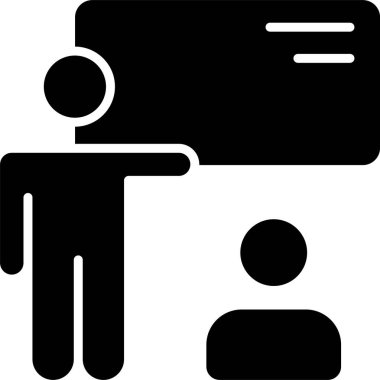 HR Eğitim Ağı ikon vektör illüstrasyonu