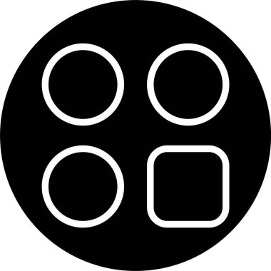 Kategori web simgesi vektör illüstrasyonu