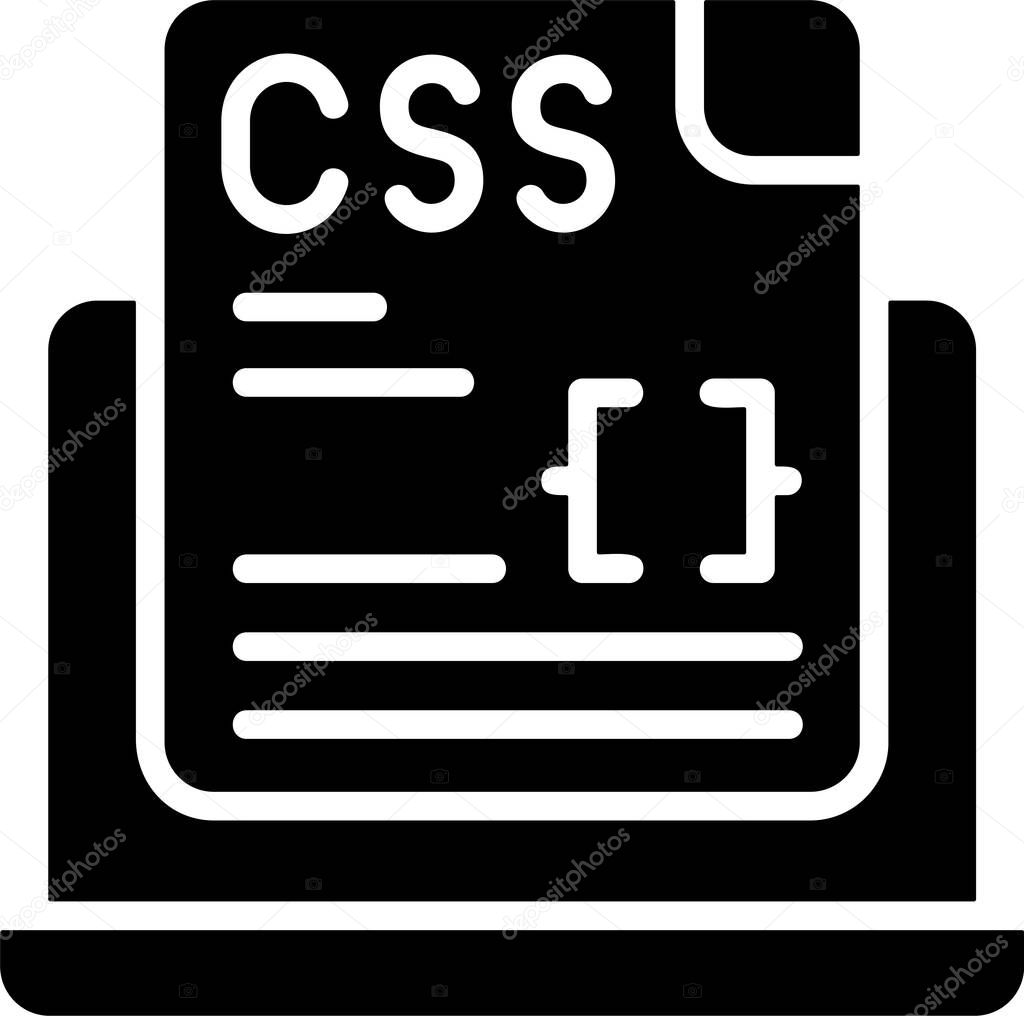 Css File web icon vector illustration stock vector