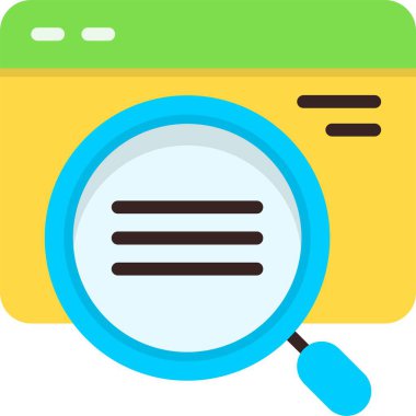 seo web simgesi vektör illüstrasyonu