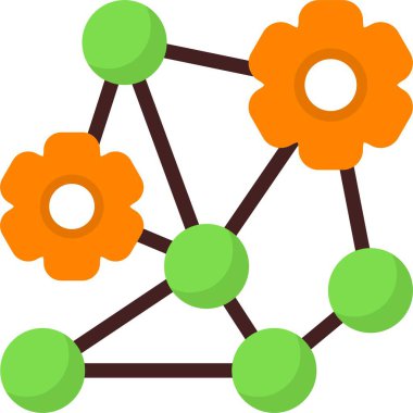 Deep Learning web simgesi vektör çizimi