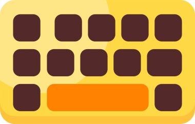 Klavye web simgesi vektör çizimi