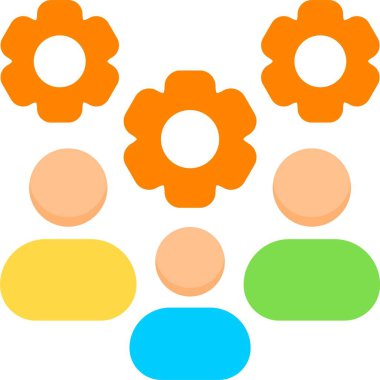 çiçek simgesi, vektör illüstrasyonu