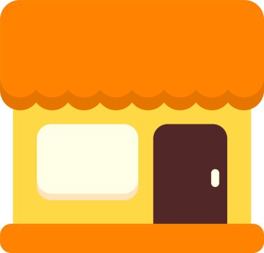 Dükkan ikonu. vektör illüstrasyonu