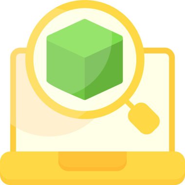 Ürün Arama Web simgesi vektör illüstrasyonu