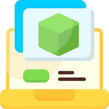 Ürün Galerisi Web simgesi vektör illüstrasyonu