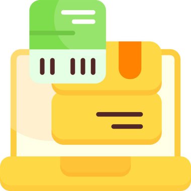 Gönderme Etiketi Web simgesi vektör çizimi