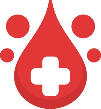 kan damlası ağ ikonu vektör çizimi