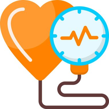 Kan basıncı göstergesi ağ ikonu vektör illüstrasyonu