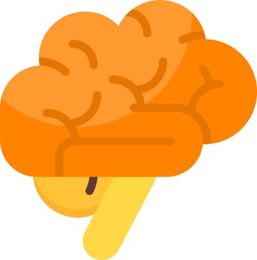 Beyin web simge vektör çizim