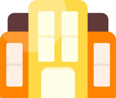 Hastane web simgesi vektör illüstrasyonu