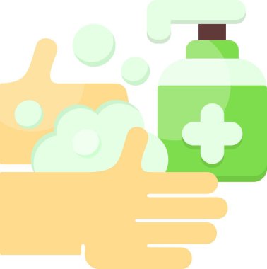 El yıkama web simgesi vektör illüstrasyonu