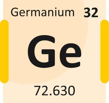 Germanium web simgesi vektör illüstrasyonu