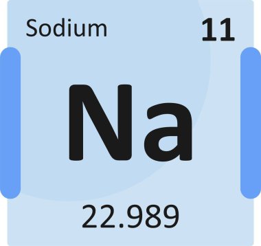 Sodyum web simgesi vektör çizimi