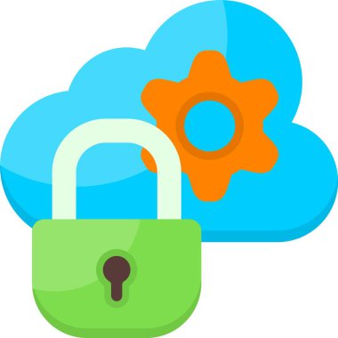 bulut bilgi işlem kilit simgesi