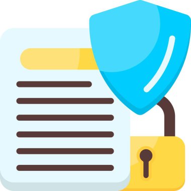 Gizlilik Politikası Web simgesi vektör çizimi