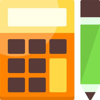 Hesap Hesaplama web simgesi vektör illüstrasyonu