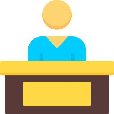  Patron Hierachy Web simgesi vektör illüstrasyonu