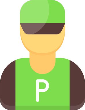 park simgesi işaret vektörü çizimi 