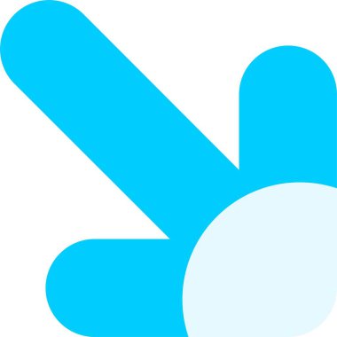 Yön ok ikonu vektör illüstrasyonu 