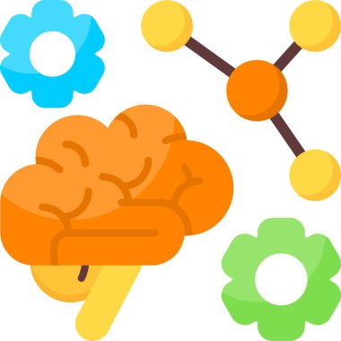 Zihin Haritalama Web simgesi vektör çizimi