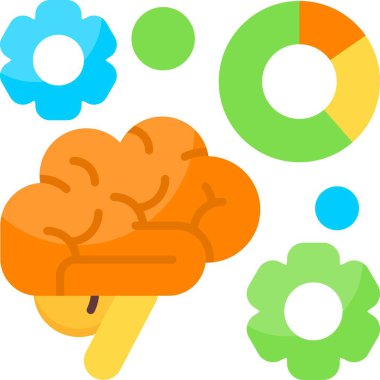 Analitik Beyin Ağı vektör çizimi